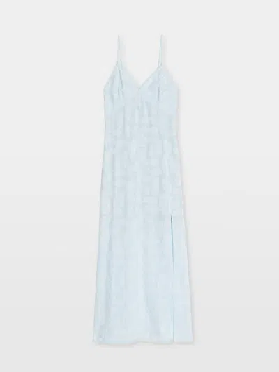 Zadig & Voltaire Ramelil Silk Dress In Blue