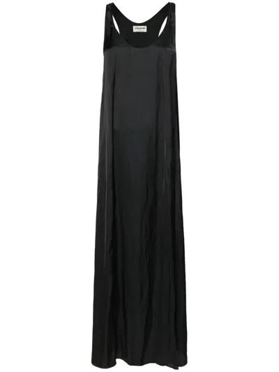 Zadig & Voltaire Rarys Maxikleid Aus Satin In Schwarz