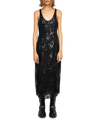 ZADIG & VOLTAIRE RARYSA SEQUINED LACE DRESS