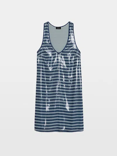 Zadig & Voltaire Rasha Sequined Dress In Blue