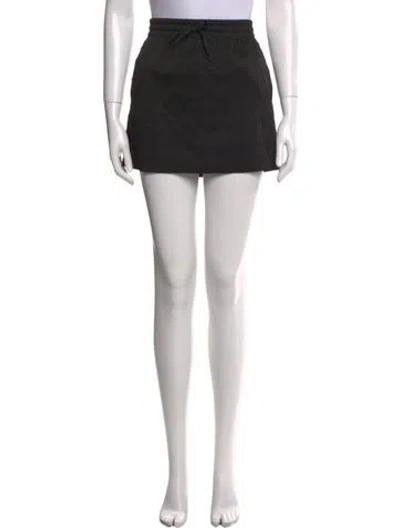 Pre-owned Zadig & Voltaire Raw-edge Trim Mini Skirt In Black