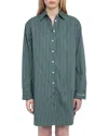 Zadig & Voltaire Womens Emerald Rorning Striped Cotton-poplin Mini Dress