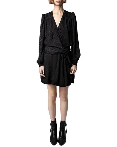 Zadig & Voltaire Recol Silk Dress In Black