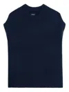 Zadig & Voltaire Red-trimmed Sleeveless Sweater