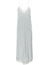 Zadig & Voltaire Reman Silk Maxi Dress In 蓝色