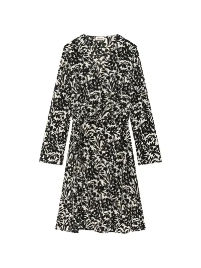 Zadig & Voltaire Remoir Soft Night Flowers Midi Dress In Multi