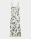 Zadig & Voltaire Womens Renaid Sleeveless Printed Cotton Maxi Dress Ecru In Multi