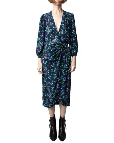 Zadig & Voltaire Renew Silk Dress In Blue