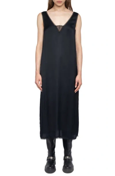Zadig & Voltaire Renzo Velvet Dress In Black