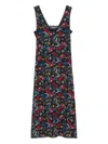 Zadig & Voltaire Renzo Lace Floral Midi Dress In Black