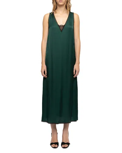 Zadig & Voltaire Renzo Satin Dress In Animal Print