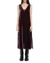 Zadig & Voltaire Lace-insert Midi Dress In Brown