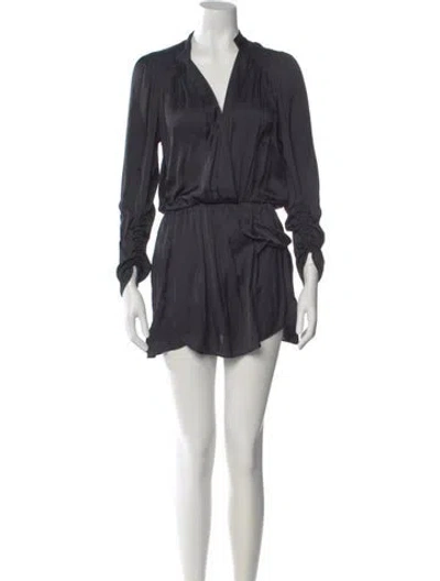Pre-owned Zadig & Voltaire Reveal Mini Dress In Gray