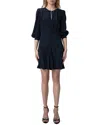 Zadig & Voltaire Rhodri Jac Wings Dress In Blue