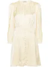 Zadig & Voltaire Rhodri Satin Minidress In 黄色
