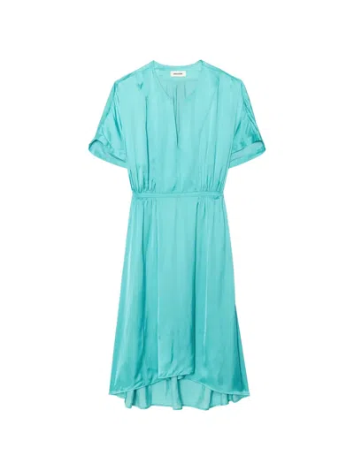 Zadig & Voltaire Riaz Midi Dress In Blue