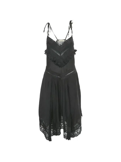 Pre-owned Zadig & Voltaire Rilli Lace Dress In Black