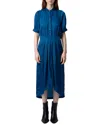 Zadig & Voltaire Rima Satin Dress In Blue