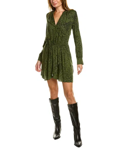 Zadig & Voltaire Rinka Glam Rock Mini Dress In Green