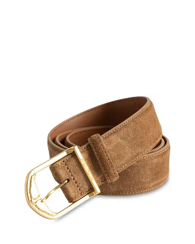Zadig & Voltaire Rise Leather Belt In Brown