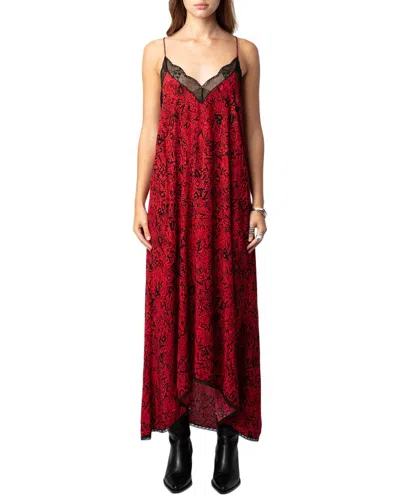 ZADIG & VOLTAIRE ZADIG & VOLTAIRE RISTY SOFT WILD VOLTAIRE DRESS