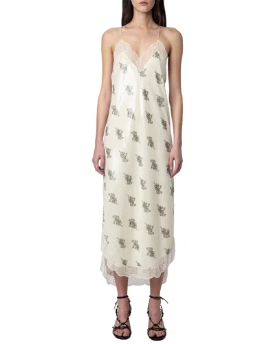 Zadig & Voltaire Ristyl Sequins Flowers Dress In Animal Print
