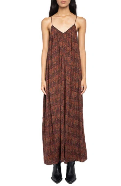 ZADIG & VOLTAIRE ZADIG & VOLTAIRE RISTYM PAISLEY PRINT SLIPDRESS
