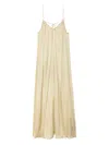 Zadig & Voltaire Ristym Spaghetti-strap Gathered Maxi Dress In Yellow