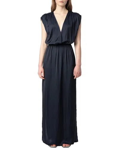 Zadig & Voltaire Ritmic Satin Dress In Black