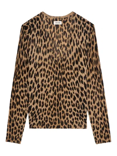 Zadig & Voltaire Rivy Cashmere Sweater In Multi