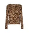 Zadig & Voltaire Manala Leo Print Cardigan In Animal Print