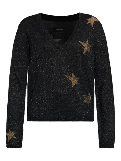 ZADIG & VOLTAIRE RIVYL V-NECK SWEATER