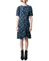 Zadig & Voltaire Rixe Silk Dress In Multi