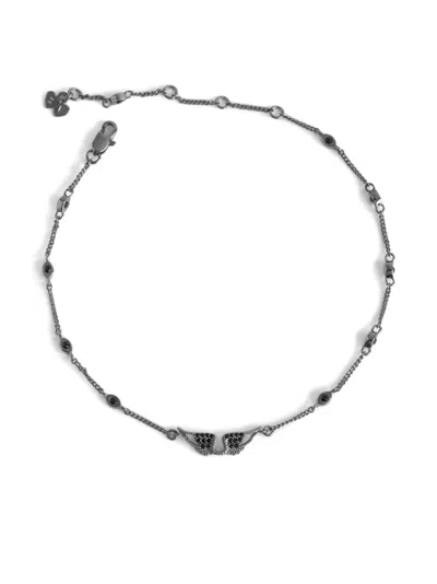 Zadig & Voltaire Rock Chain Anklet In Silver