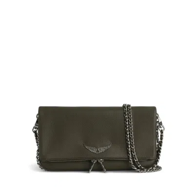 Zadig & Voltaire Rock Clutch In Green