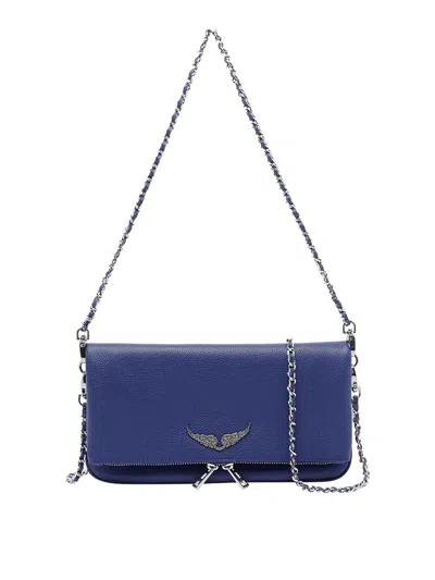 Zadig & Voltaire Rock Crossbody Bag In Blue