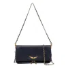 Zadig & Voltaire Crossbody Bag With Chain And Straps In Blue