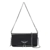 Zadig & Voltaire Rock Swing Your Wings Clutch Bag In Black