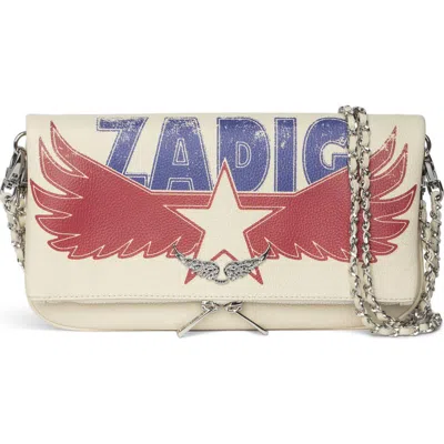 Zadig & Voltaire Rock Grained Leather America Crossbody Bag