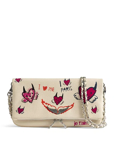 Zadig & Voltaire Rock Grained Leather Bloomy Bag - Exclusive In White