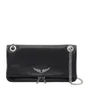 Zadig & Voltaire Rock Ii Chain-strap Crossbody Bag In Black