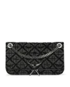Zadig & Voltaire Rock Ii Diamond Quilted Monogram Denim Crossbody Bag