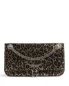 Zadig & Voltaire Rock Ii Metallic Leopard Print Leather Clutch In Brown