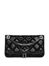 Zadig & Voltaire Rock Ii Quilted-effect Chain-strap Satchel In Black