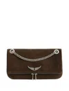 Zadig & Voltaire Rock Ii Shouder Bag In Brown