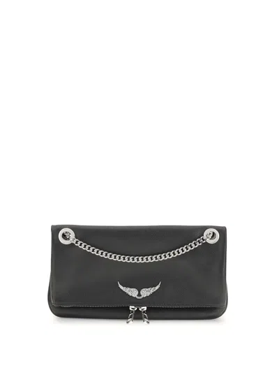 Zadig & Voltaire Rock Ii Shoulder Bag In Black