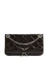 Zadig & Voltaire Rock Ii Vintage Quilted-effect Satchel Bag In Brown
