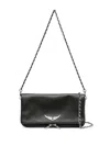 Zadig & Voltaire Rock Leather Crossbody Bag In Black