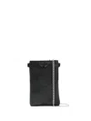 Zadig & Voltaire Rock Leather Phone Pouch In Noir