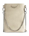 Zadig & Voltaire Rock Leather Phone Pouch In Flash